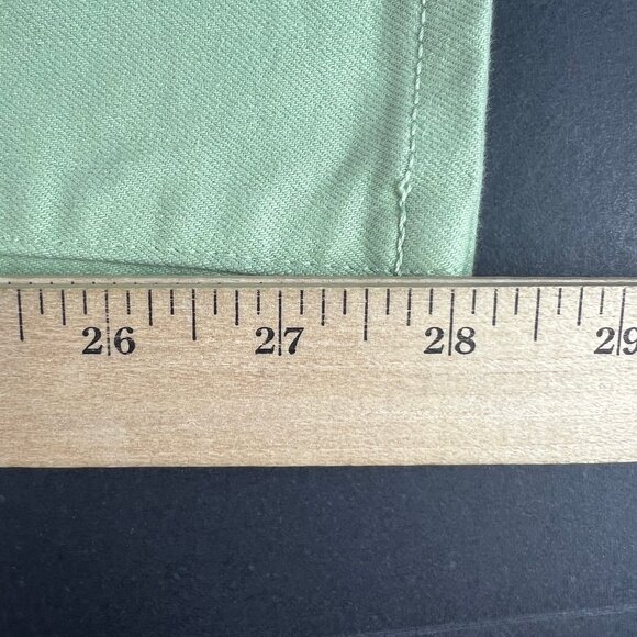 Not Your Daughters Jean Women Plus 42x28 High Rise Straight Green Denim Tag 20WT - Picture 12 of 16